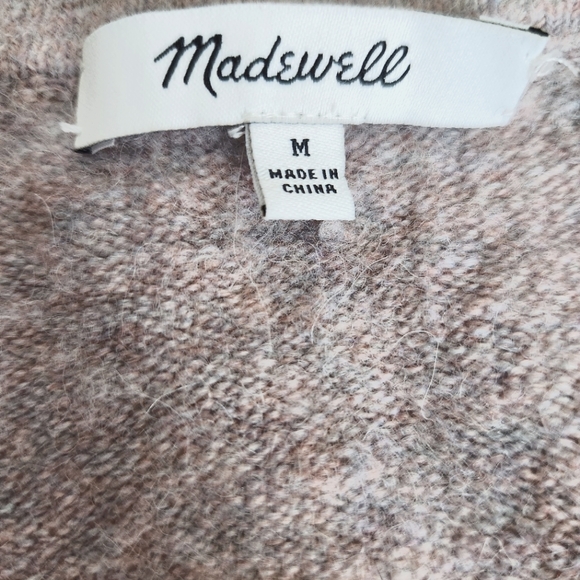 Madewell Wool Blend Walker Cardigan Sweater, Open Front, Pockets, Slouchy Fit M - Picture 7 of 12